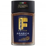 Кофе Fresco Doppio растворимый с добавлением молотого, 100г
