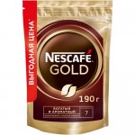 Кофе Nescafé Gold натуральный растворимый с добавлением молотого, 190г Кофе Nescafé Gold натуральный растворимый с добавлением молотого, 190г