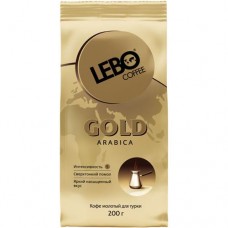 Кофе Lebo Gold Arabica молотый для турки средней обжарки, 200г в магазинах Перекресток