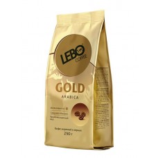 Кофе Lebo Голд жареный в зёрнах среднеобжаренный, 250г в магазинах Перекресток