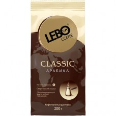 Кофе Lebo Классик среднеобжаренный молотый арабика, 200г в магазинах Перекресток