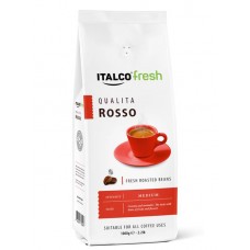 Кофе Italco Квалита россо жареный в зёрнах, 1кг в магазинах Перекресток