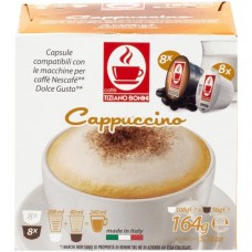 Кофе в капсулах Caffe Tiziano Bonini Cappuccino натуральный жареный молотый, 16x11г в магазинах Перекресток