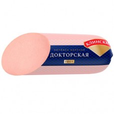 Колбаса варёная Клинский Докторская категория А в магазинах Перекресток