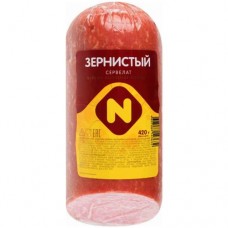 Сервелат варёно-копчёный Останкино Зернистый, 420г в магазинах Перекресток