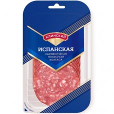 Колбаса Клинский Испанская сырокопченая полусухая, 210г в магазинах Перекресток