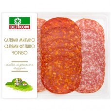 Колбасы Велком Салями Милано Салями Фелино Чоризо сырокопченые полусухие, 150г в магазинах Перекресток