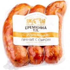 Колбаски Еремкина Т.П. Пряные изделие полукопченое категории А в магазинах Перекресток