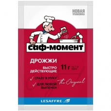 Дрожжи сухие Саф-Момент быстродействующие хлебопекарные, 11г в магазинах Перекресток