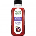 Компот Чистася Польза сливовый безалкогольный негазированный, 330мл Компот Чистася Польза сливовый безалкогольный негазированный, 330мл