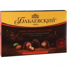 Конфеты Бабаевские Dark Cream Целый фундук и дробленый миндаль, 200г в магазинах Перекресток
