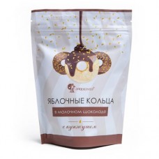 Кольца яблочные Экофермер в молочном шоколаде с кунжутом, 100г в магазинах Перекресток