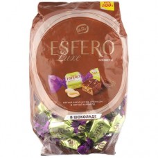 Конфеты Konti Esfero Luxe мягкая какао-нуга с арахисом в мягкой карамели, 500г в магазинах Перекресток