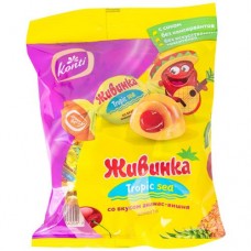 Конфеты Konti Живинка Tropic Sea со вкусом ананас-вишня, 250г в магазинах Перекресток