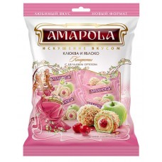 Конфеты вафельные Amapola с клюквой и вкусом яблока и корицы, 120г в магазинах Перекресток
