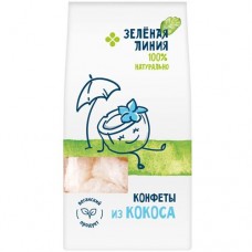 Конфеты кокосовые Зелёная Линия, 90г в магазинах Перекресток