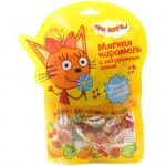 Карамель Три Кота мягкая ассорти фруктовых вкусов + сюрприз, 50г