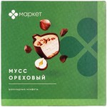 Конфеты Ореховый Мусс шоколадные в коробке Маркет, 104г Конфеты Ореховый Мусс шоколадные в коробке Маркет, 104г