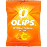 Карамель Olips леденцовая со вкусом лимона и апельсина с витамином С, 76г