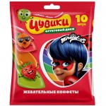 Конфеты Конфитрейд Чувики со вкусом клубники, апельсина, яблока, 100г