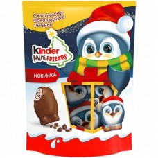 Конфеты Kinder Mini Friends с молочной начинкой и печеньем покрытые молочным шоколадом, 122г в магазинах Перекресток