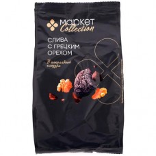 Слива с грецким орехом в шоколадной глазури Маркет Collection, 180г в магазинах Перекресток