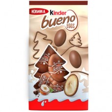 Конфеты Kinder Bueno Eggs из молочного шоколада с молочно-ореховой начинкой, 80г в магазинах Перекресток