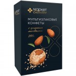 Конфеты мультизлаковые с цельным миндалем Маркет Collection, 200г
