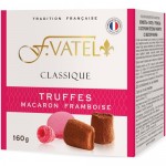 Конфеты F.Vatel Трюфель c кусочками печенья Макарон со вкусом малины, 160г