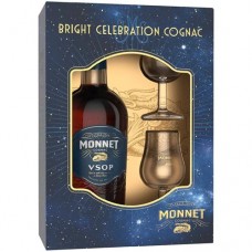 Коньяк Monnet VSOP 40% в подарочной упаковке, 700мл + 2 бокала в магазинах Перекресток