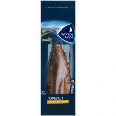 Горбуша Русское Море горячего копчения обезглавленная, 500г в магазинах Перекресток