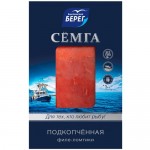 Сёмга Балтийский Берег филе-ломтики подкопчённая, 100г