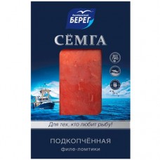 Сёмга Балтийский Берег филе-ломтики подкопчённая, 100г в магазинах Перекресток