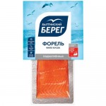 Форель Балтийский Берег радужная филе-кусок с кожей подкопченная, 150г