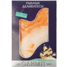 Ассорти Олимп семга слобосоленая и палтус холодного копчения, 200г в магазинах Перекресток