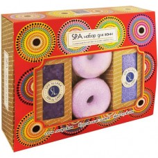 Набор подарочный Spa By Lara Соль морская Ежевика Соль шипучая и Жемчужины увлажняющие для ванн в магазинах Перекресток