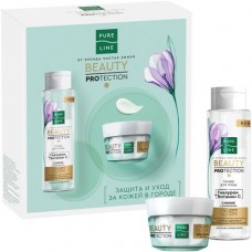 Набор подарочный Pure Line Beauty Protection Крем-флюид и Тонер для лица в магазинах Перекресток