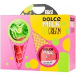 Набор подарочный Dolce Milk 257 Гель Мисс Клубничный компромисс для душа и мочалка