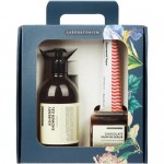 Набор подарочный Laboratorium Sweet body Скраб Шоколадный Гель с рябиной для душа и Крем Вишневый