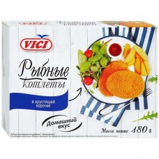 Котлеты Vici рыбные в хрустящей корочке замороженные, 480г в магазинах Перекресток