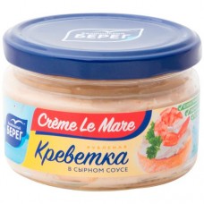 Креветки Балтийский Берег Creme Le Mare рубленые в сырном соусе, 165г в магазинах Перекресток