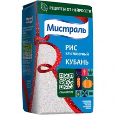 Рис Мистраль Кубань белый круглозёрный, 900г в магазинах Перекресток