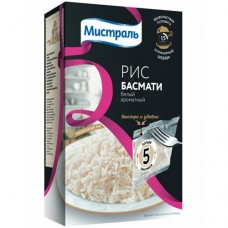 Рис Мистраль Басмати Экстра белый ароматный, 5х80г в магазинах Перекресток