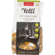 Суп Yelli Сибирский с белыми грибами и перловкой, 125г в магазинах Перекресток
