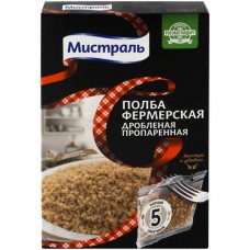 Полба Мистраль Фермерская дроблёная, 400г в магазинах Перекресток