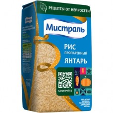 Рис Мистраль Янтарь длиннозёрный пропаренный, 900г в магазинах Перекресток