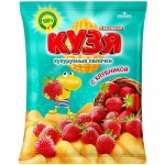 Палочки Кузя Лакомкин кукурузные со вкусом клубники, 100г Палочки Кузя Лакомкин кукурузные со вкусом клубники, 100г