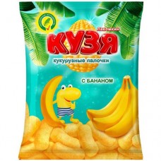 Палочки Кузя Лакомкин кукурузные со вкусом банана, 100г в магазинах Перекресток