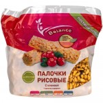 Палочки рисовые Lope-Lope рис с клюквой на фруктозе, 70г Палочки рисовые Lope-Lope рис с клюквой на фруктозе, 70г