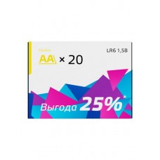 Батарейка АА щелочная, 20шт в магазинах Перекресток